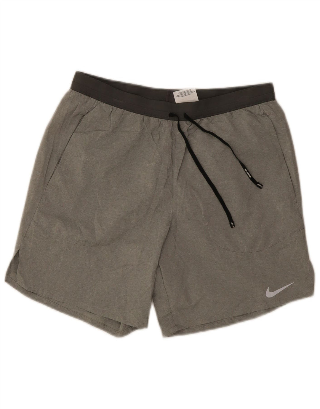 Damskie spodenki sportowe Nike Dri Fit UK 10, małe, szare, poliestrowe