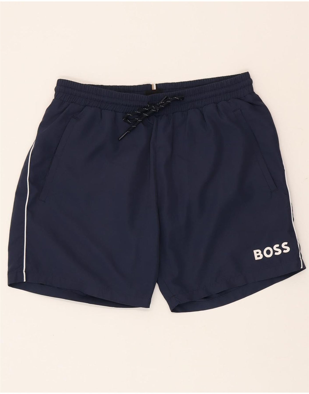 Męskie spodenki kąpielowe Hugo Boss, małe, granatowe