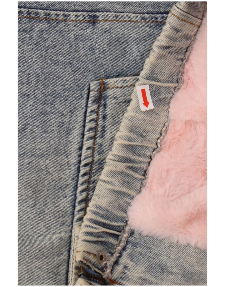 NOWA KOLEKCJA Damska kurtka dżinsowa oversize z rękawem 3/4 UK 10 Small Blue