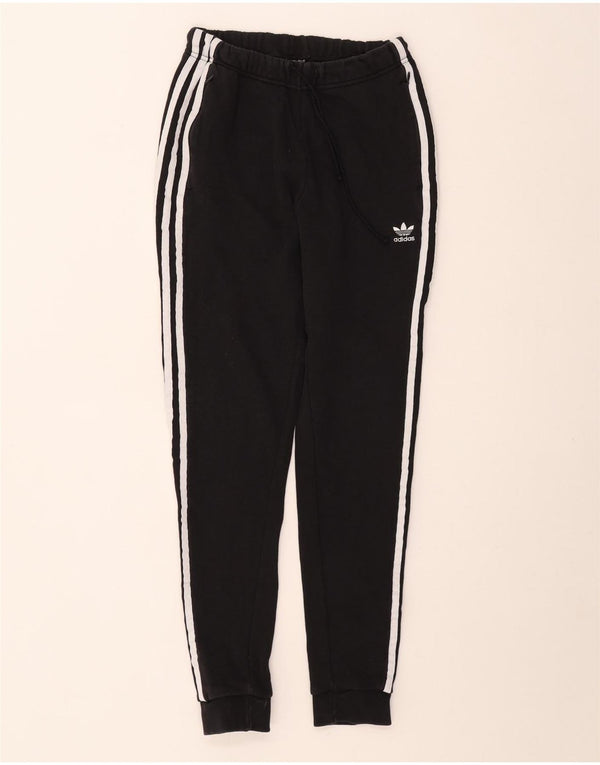 Damskie spodnie dresowe Adidas Joggers UK 10 Small Black Cotton
