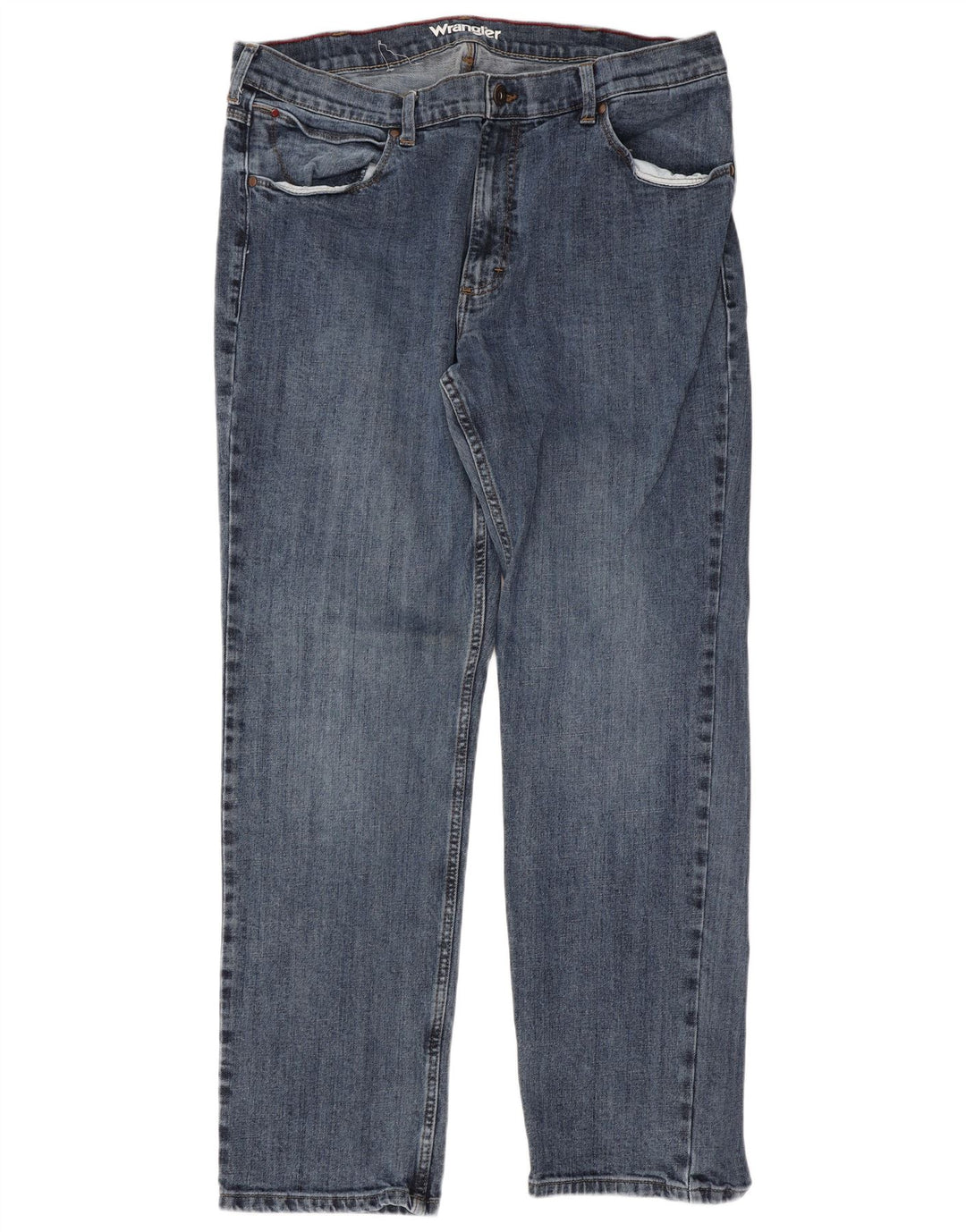 Męskie jeansy Wrangler Regular Straight W38 L32 Niebieskie bawełniane