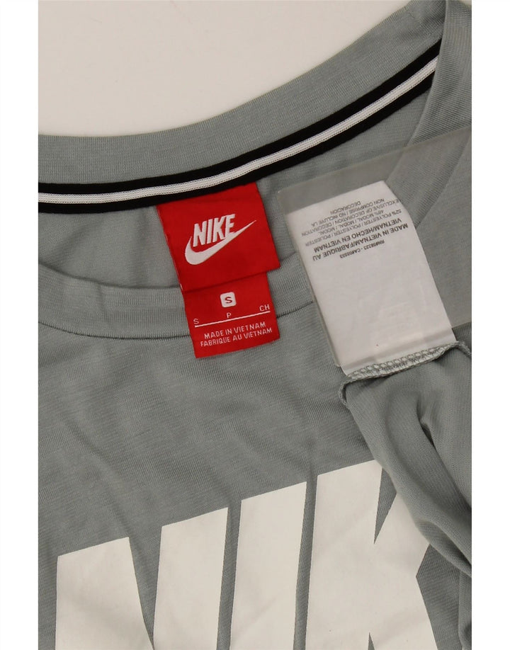 Męska kamizelka z grafiką Nike, mała, szara, poliestrowa