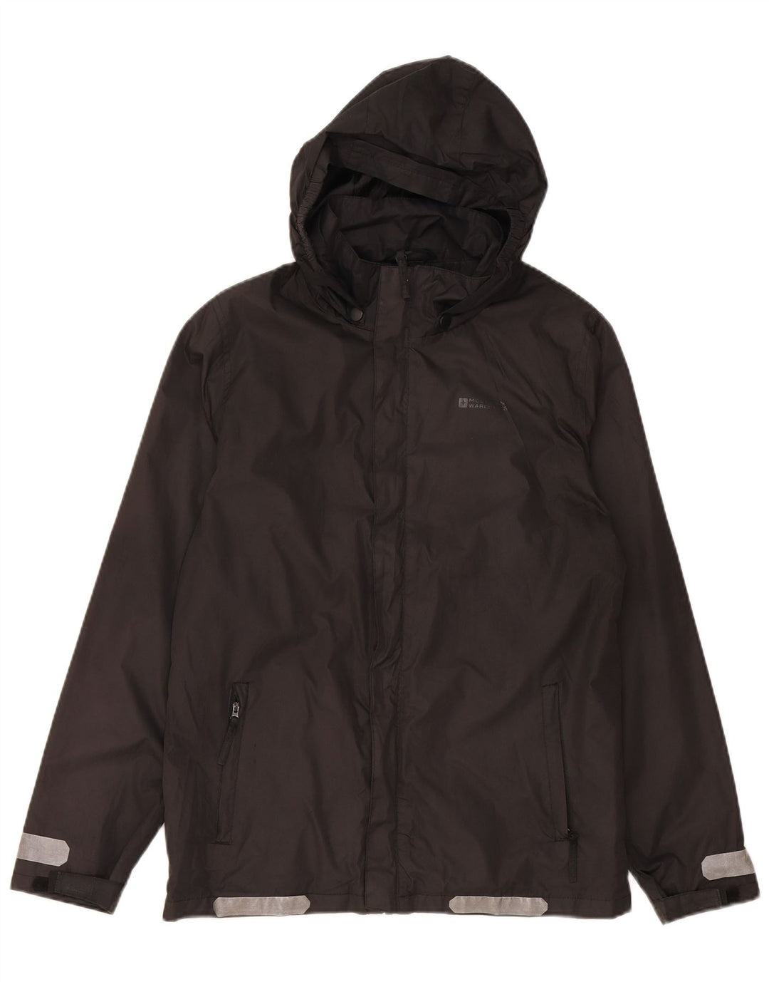 MOUNTAIN WAREHOUSE Boys Hooded Windbreaker Jacket 12-13 Years Black