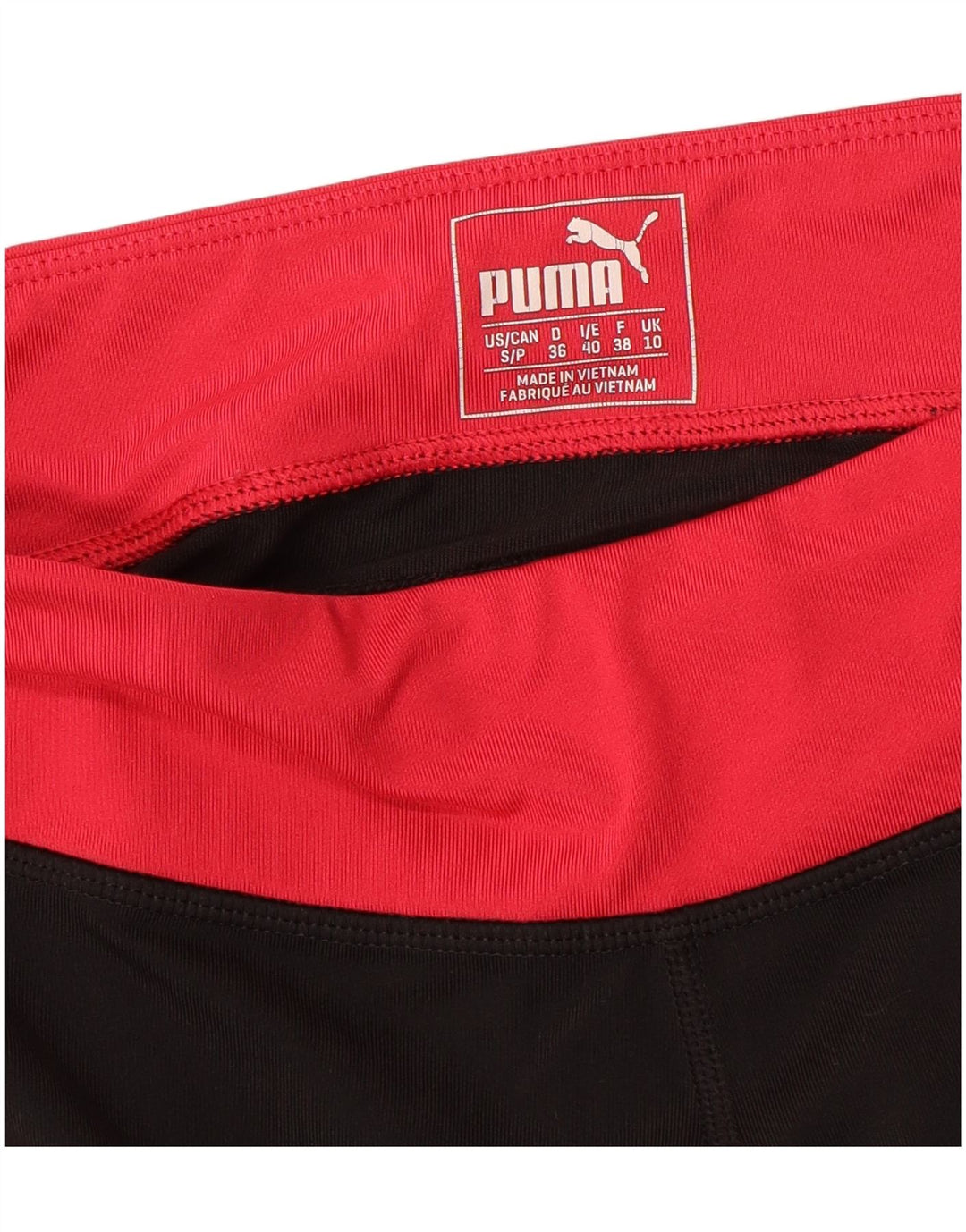 Legginsy damskie Puma UK 10, małe, czarne, z blokami kolorów