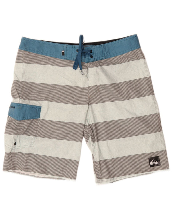 Męskie spodenki kąpielowe Quiksilver, poliester w wielokolorowe paski