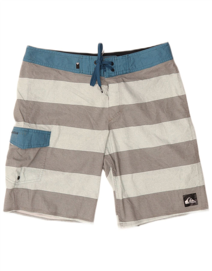 Męskie spodenki kąpielowe Quiksilver, poliester w wielokolorowe paski