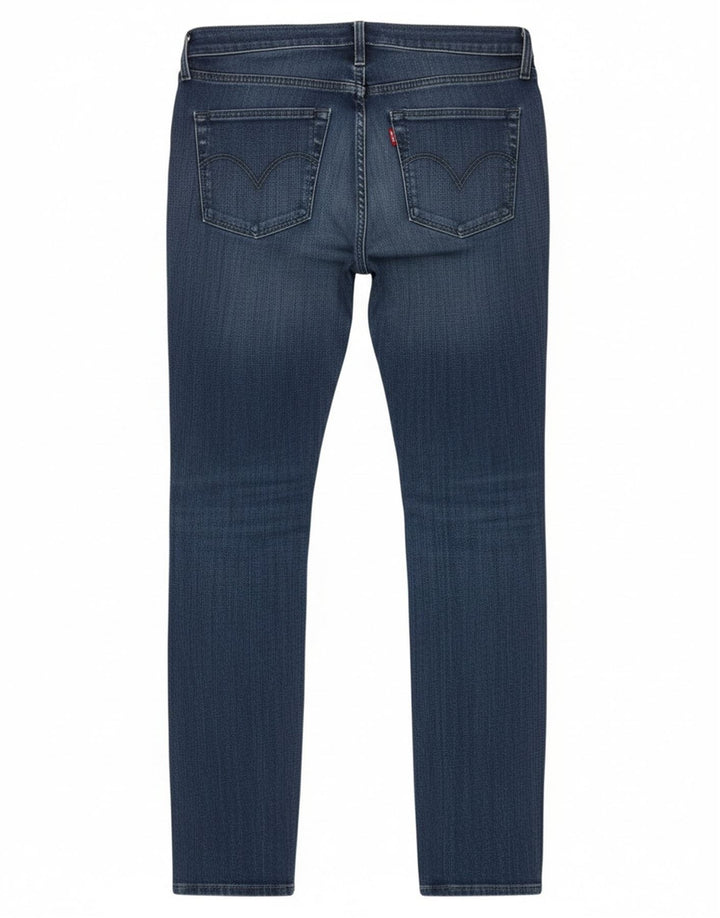 Damskie jeansy skinny Levi's W26 L34 Niebieska bawełna