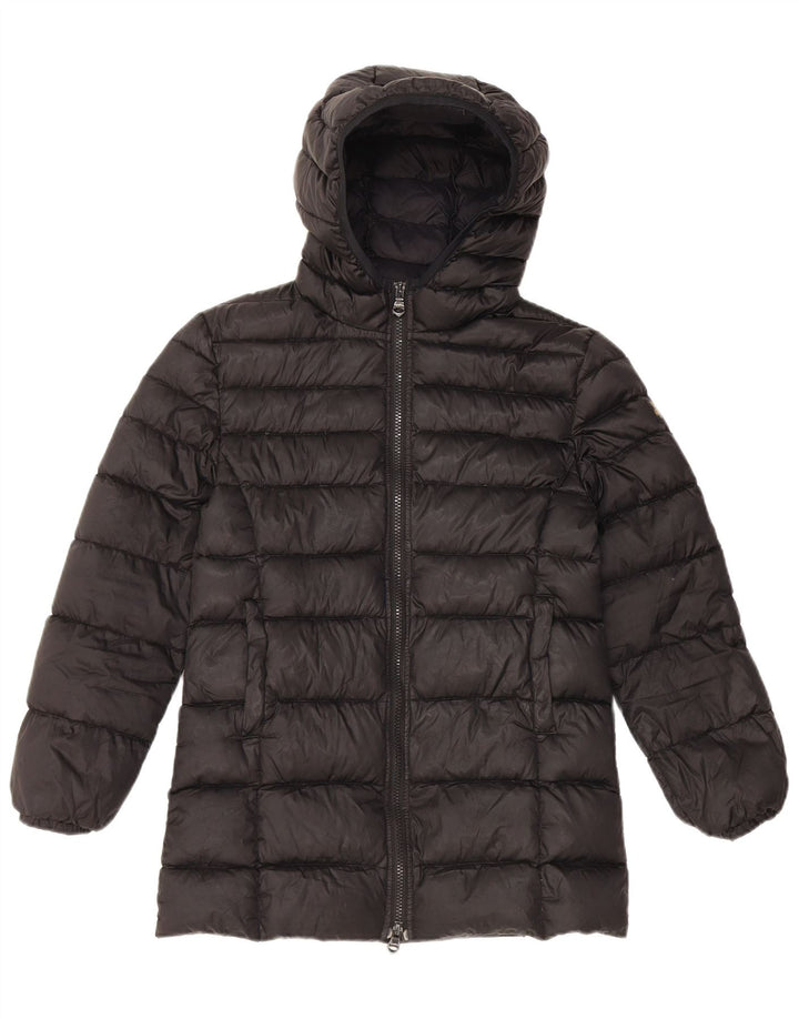 REFRIGIWEAR Chłopięca ocieplana kurtka z kapturem 11-12 lat XL, czarna, poliester