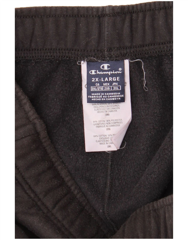 Męskie spodnie dresowe Champion 2XL, czarne, bawełniane