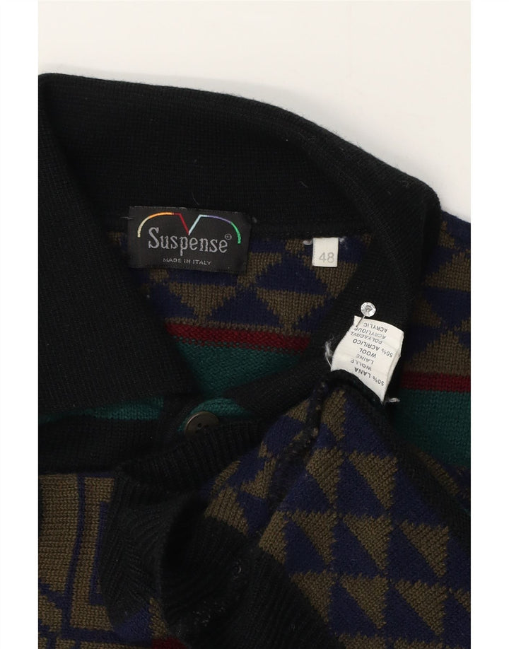 Męski sweter polo Suspense IT 48 Średni wielobarwny geometryczny