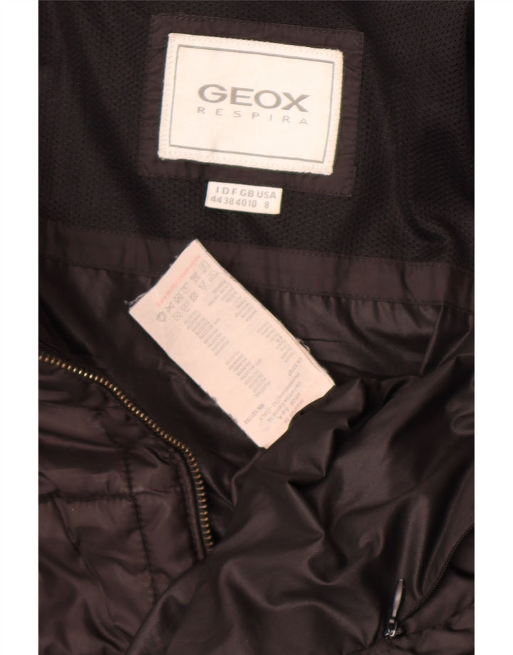 Damska kurtka oversize Geox Respira UK 10, mała, czarna, z poliestru