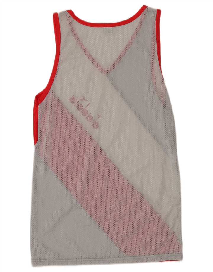 Męska kamizelka z grafiką Diadora, mała, wielobarwna, z blokami kolorów, poliamid