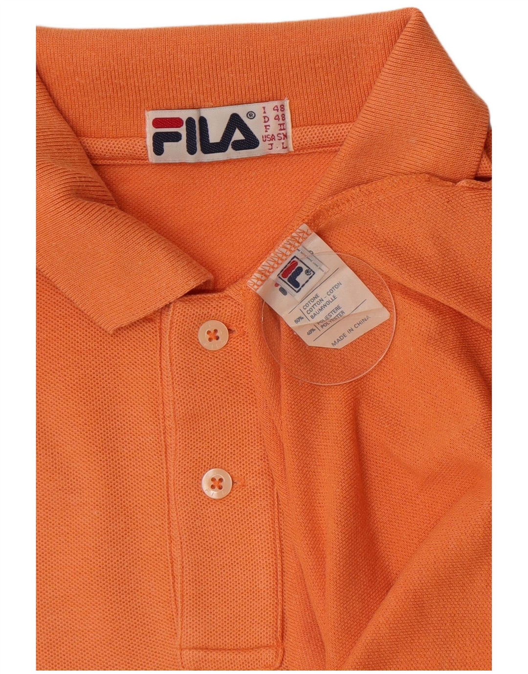 Męska koszulka polo Fila IT 48 Średnio pomarańczowa, bawełniana