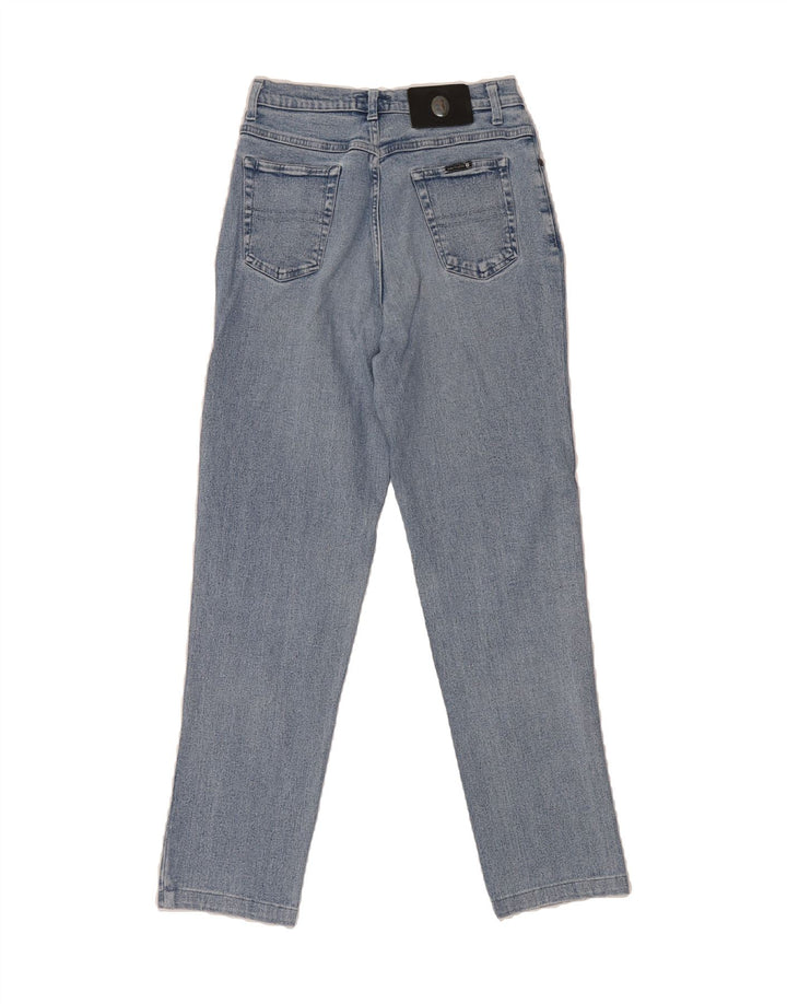 TRUSSARDI Womens Tapered Jeans W31 L30 Blue Cotton Vintage Trussardi and Second-Hand Trussardi from Messina Hembry 