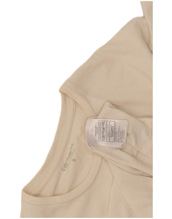 T-shirt męski Carhartt, mały, biały, bawełniany