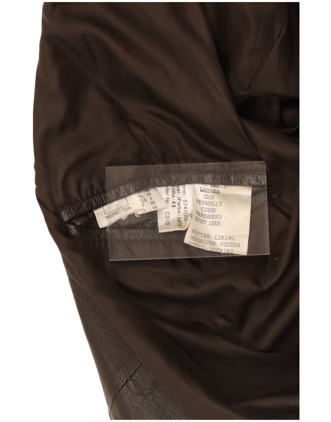 Męska kurtka skórzana o luźnym kroju VINTAGE UK 36 Mała brązowa skóra