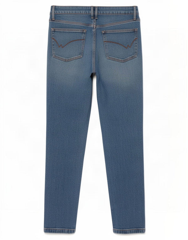Damskie jeansy slim fit White Stuff UK 12 Medium W28 L27 Niebieska bawełna