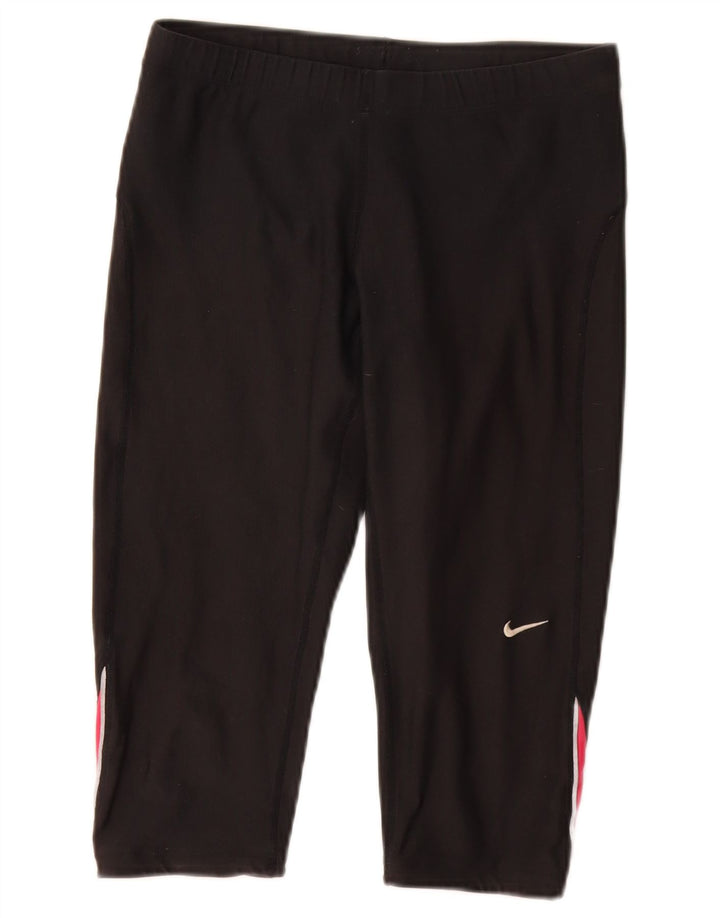 Damskie spodenki sportowe NIKE Dri Fit Bermudy UK 12 w kolorze średniej czerni