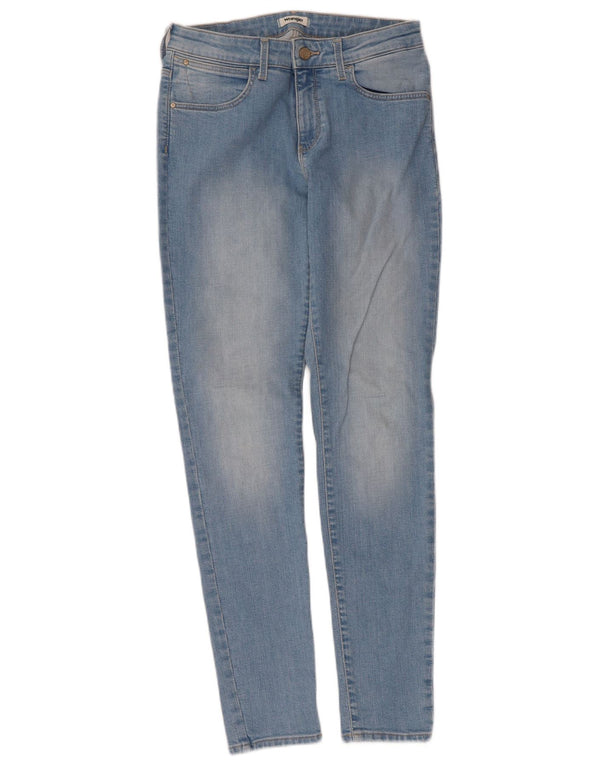 Damskie jeansy Wrangler Skinny W28 L32 Niebieskie bawełniane