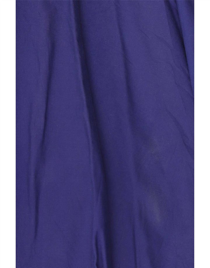 Vintage damska rozkloszowana spódnica IT 44 Medium L28 niebieska bawełna