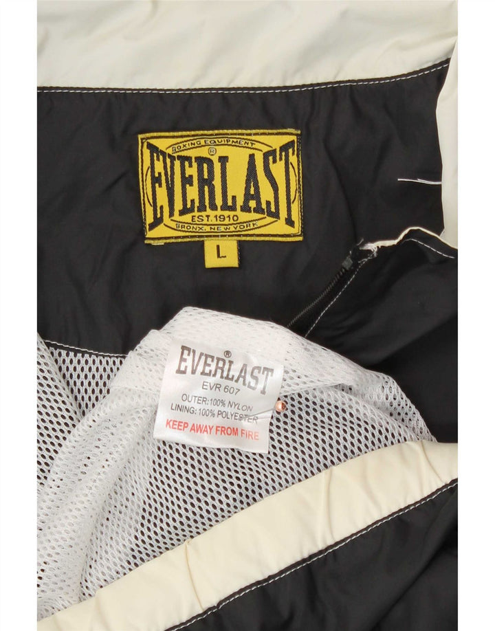Męska kurtka przeciwdeszczowa Everlast Graphic UK 40 Large Black Nylon