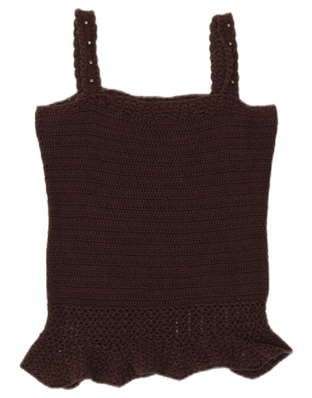 Damski top na ramiączkach Max & Co. Crochet, UK 12, średni brąz