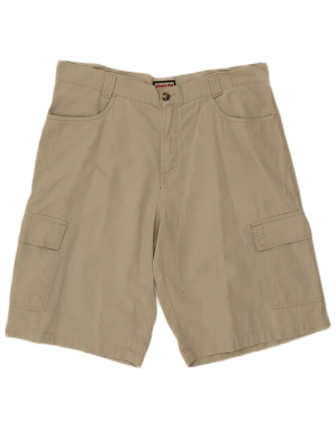 Męskie spodenki cargo Invicta IT 54 2XL W36 beżowa bawełna