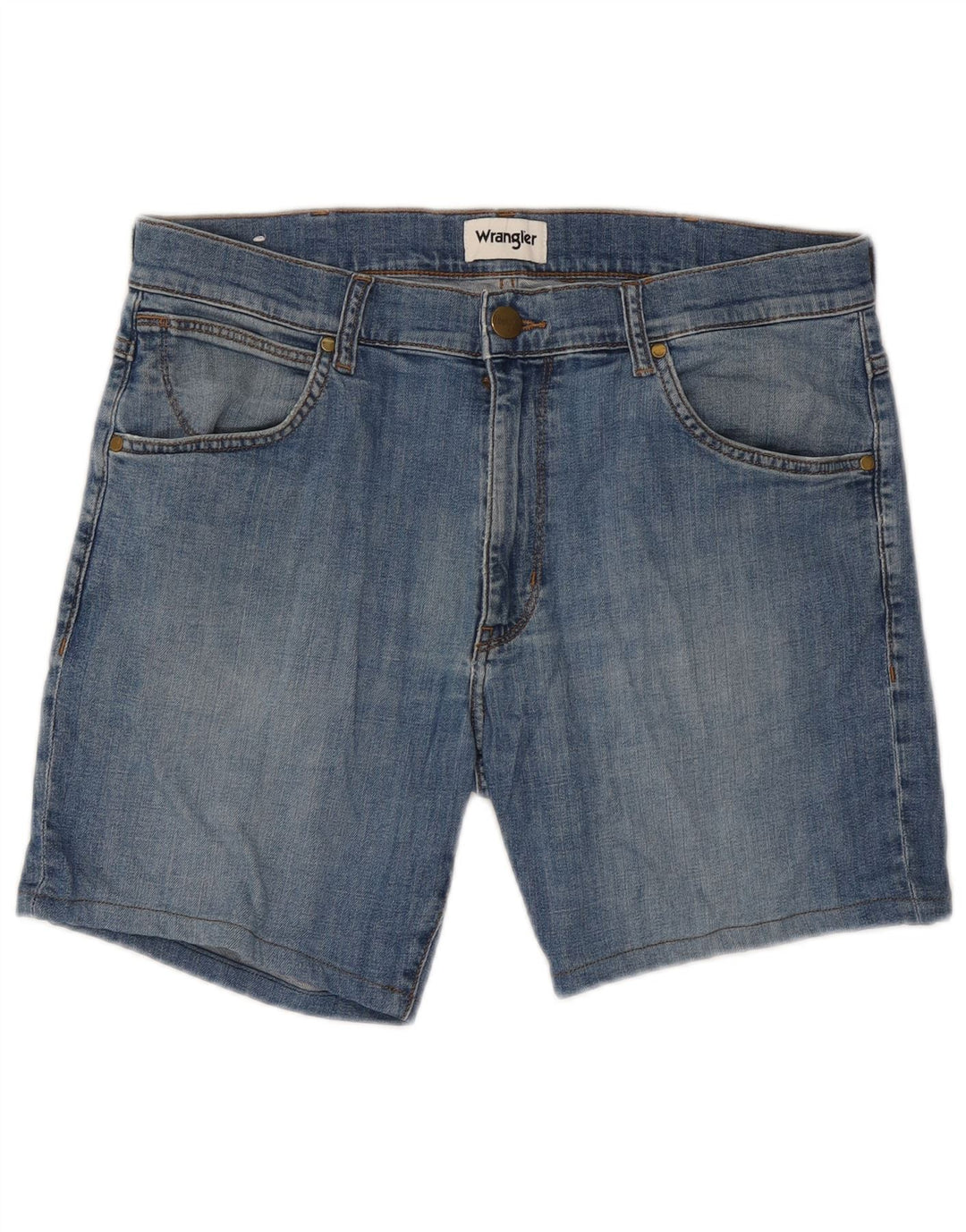 Męskie spodenki jeansowe Wrangler Larston W34, duże, niebieskie, bawełniane