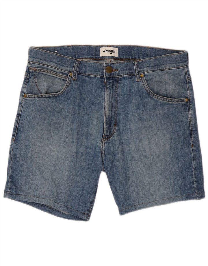 Męskie spodenki jeansowe Wrangler Larston W34, duże, niebieskie, bawełniane