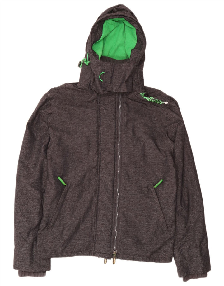 Męska wiatrówka Superdry Windcheater UK 38 Średnioszara nakrapiana