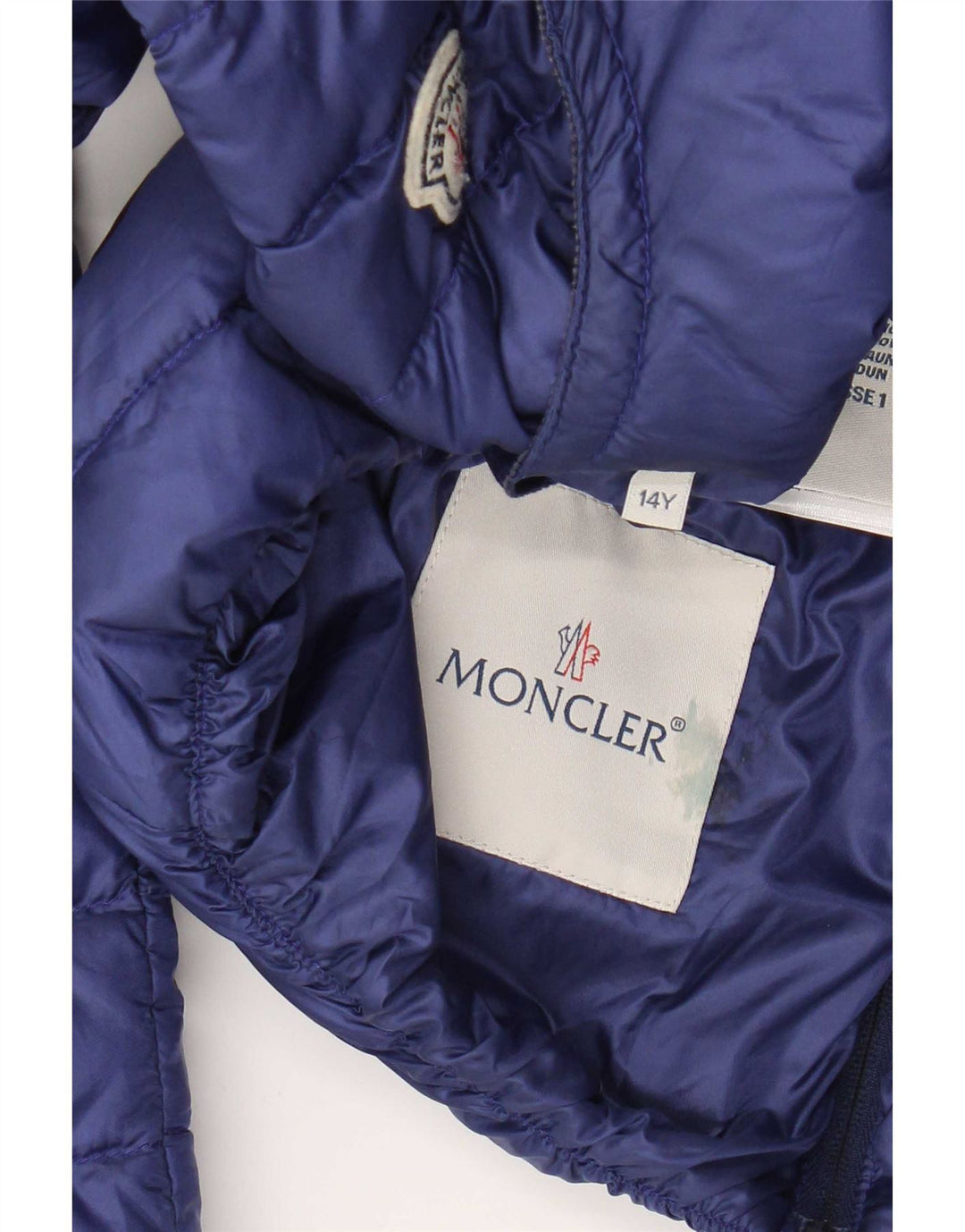 Moncler Dziewczęca ocieplana kurtka 13-14 lat Granatowa Poliamid