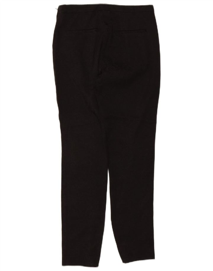 ZARA Womens Slim Casual Trousers Small W26 L28 Black