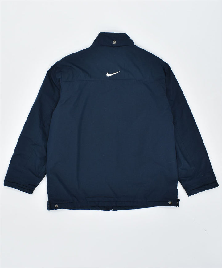 Męska kurtka wiatrówka NIKE UK 42/44, duży granatowy poliester
