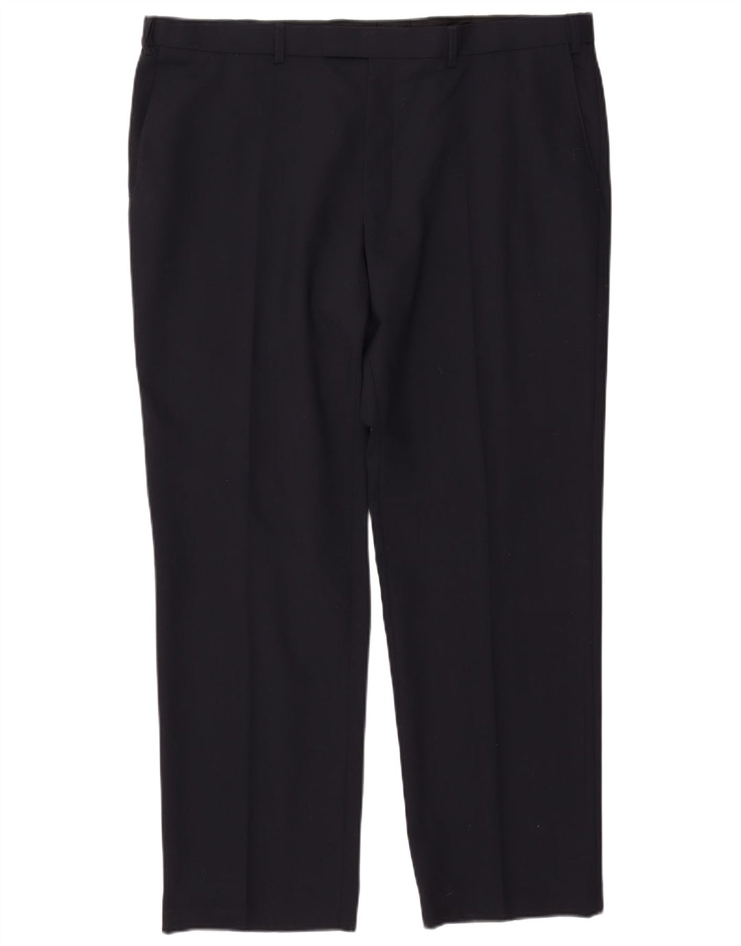 Męskie spodnie garniturowe MARKS & SPENCER Performance Straight W42 L31 Granatowe