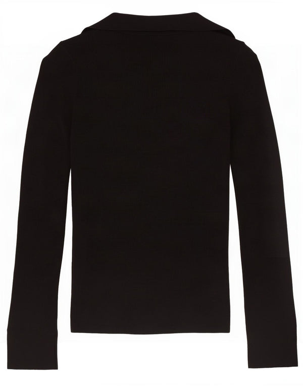 Sweter damski Massimo Dutti, kardigan UK 10, mała, czarna wełna