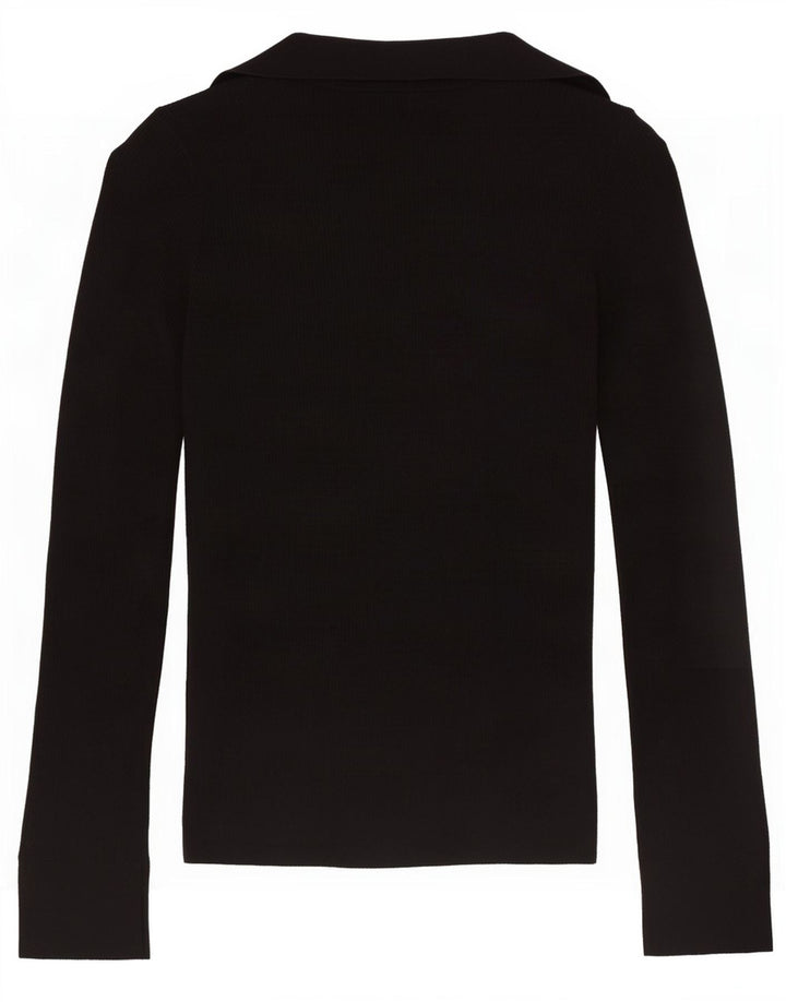 Sweter damski Massimo Dutti, kardigan UK 10, mała, czarna wełna