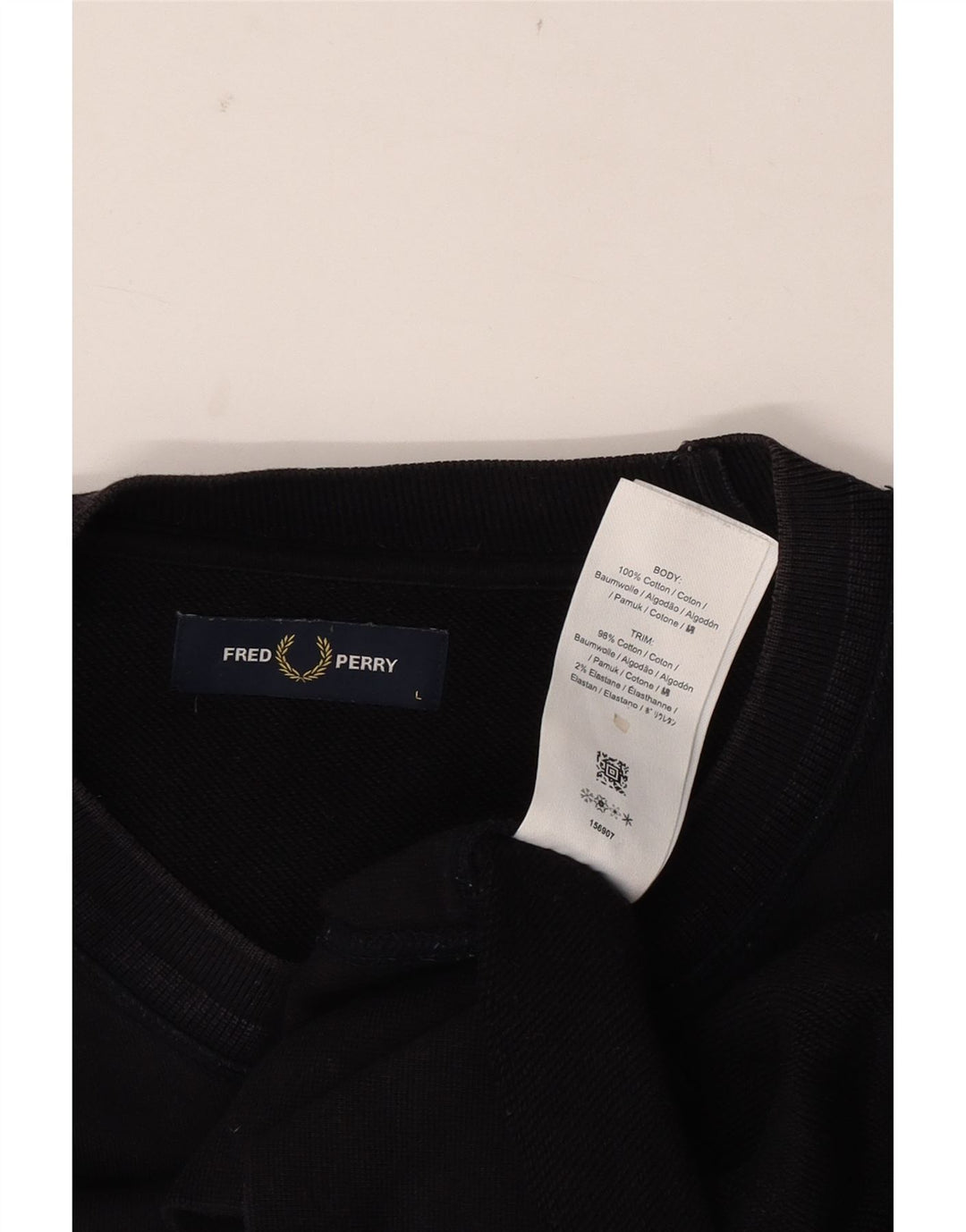 Męska bluza z grafiką Fred Perry, duża, granatowa, bawełniana