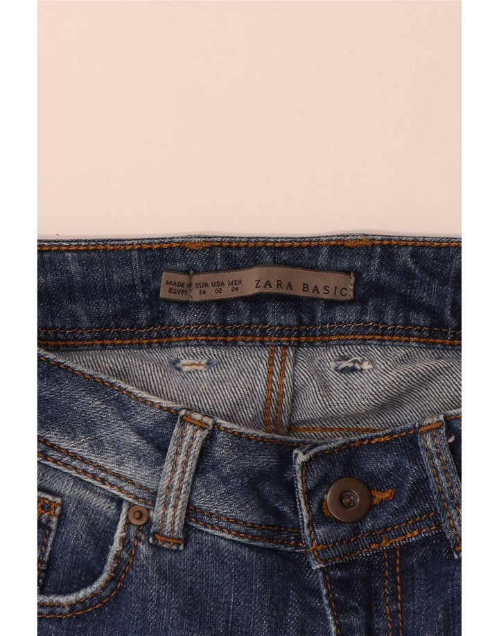 Damskie jeansy Bootcut Zara EU 34 2XS W24 L35 Niebieskie bawełniane