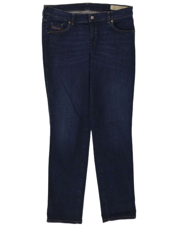 Diesel Damskie D-Sandy Regular Straight Jeans W34 L34 Granatowa bawełna