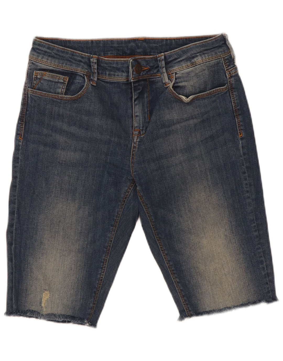 Damskie spodenki jeansowe Zara w trudnej sytuacji EU 38 Small W28 niebieskie