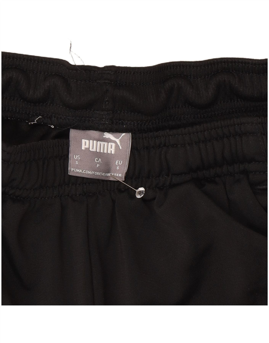Męskie spodnie dresowe Puma Regular, joggery, małe, czarne, poliestrowe