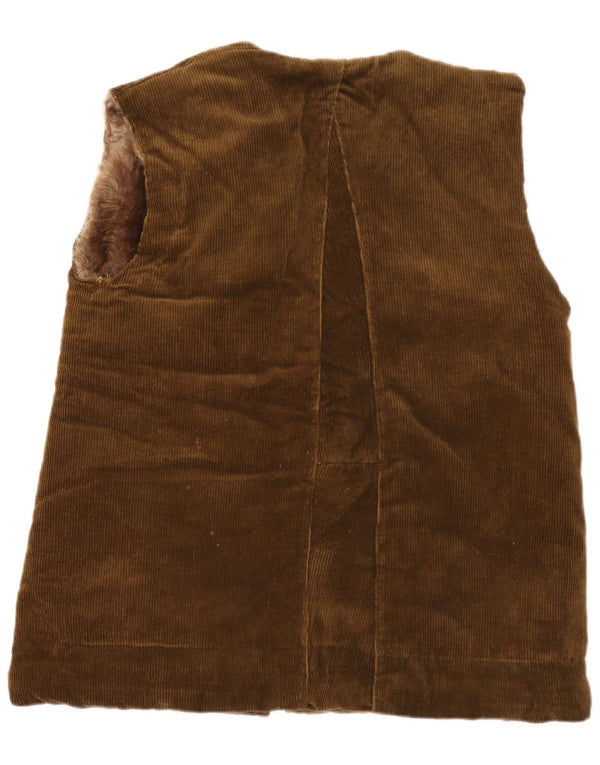 Vintage męska kamizelka sztruksowa Sherpa UK 38 Medium Khaki