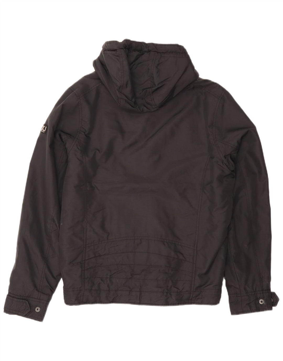 Męska ocieplana kurtka z kapturem Calvin Klein UK 38, średnia czarna