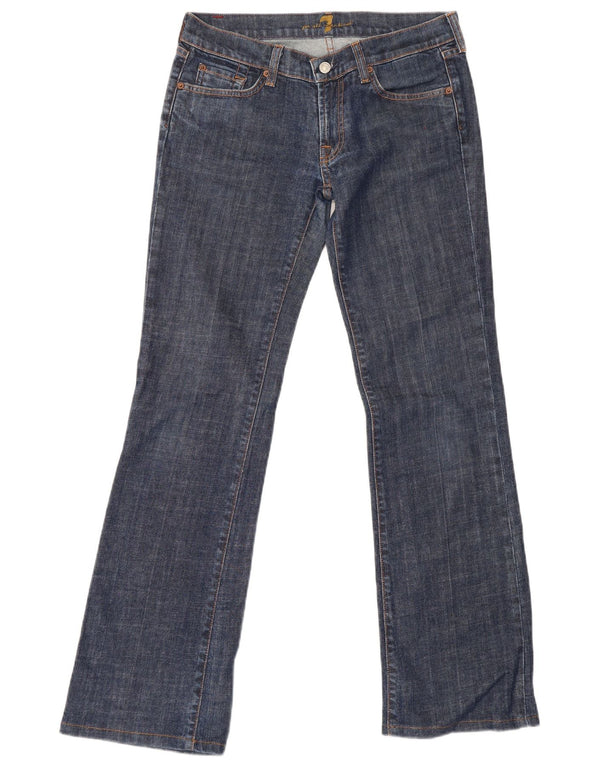 Damskie jeansy Bootcut 7 For All Mankind W29 L32 Niebieska bawełna