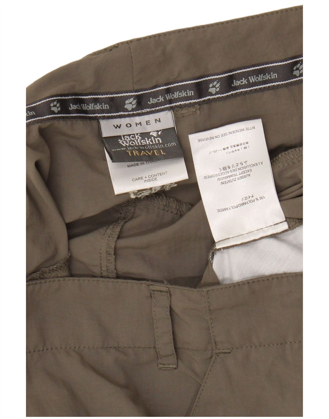 JACK WOLFSKIN Damska spódnica mini cargo UK 14/16 duża W34 szary poliamid