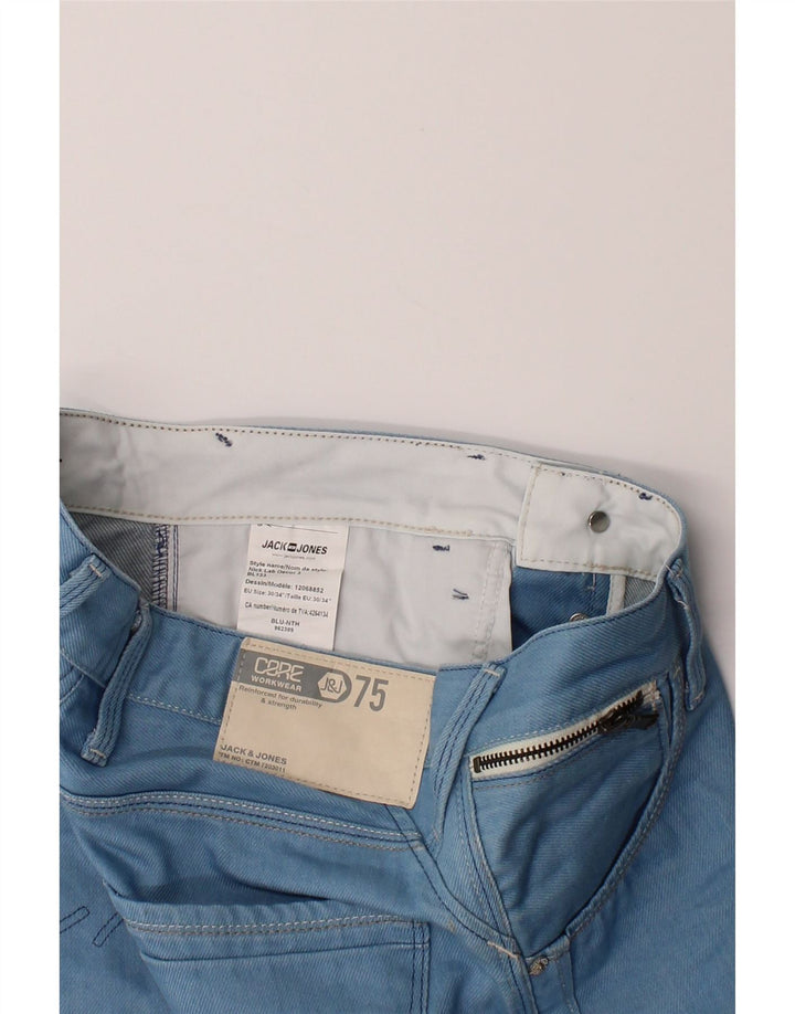 JACK & JONES Mens Regular Fit Straight Jeans W30 L34 Blue Cotton Vintage Jack & Jones and Second-Hand Jack & Jones from Messina Hembry 