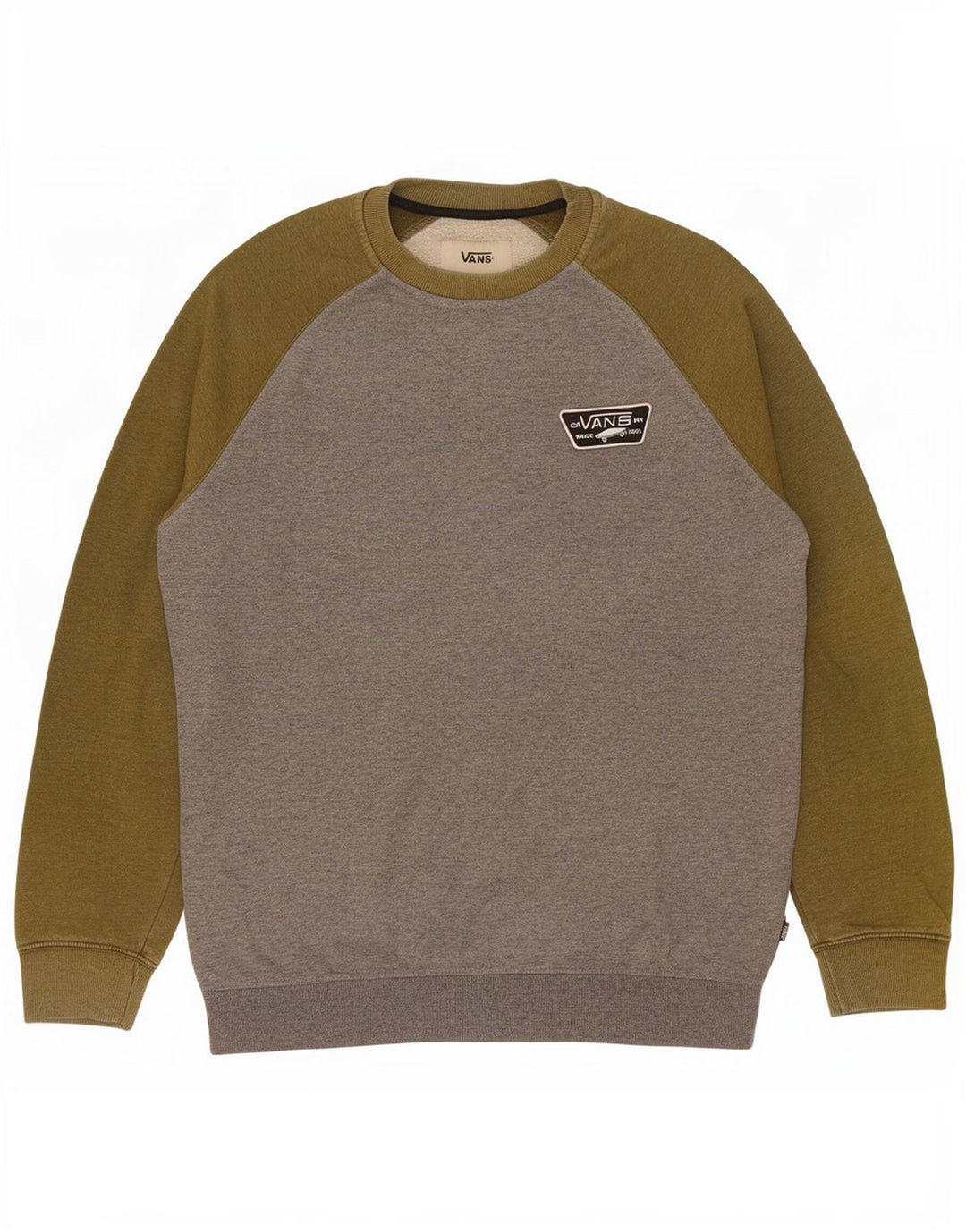 Męski sweter Vans, duży, szary, z blokami kolorów