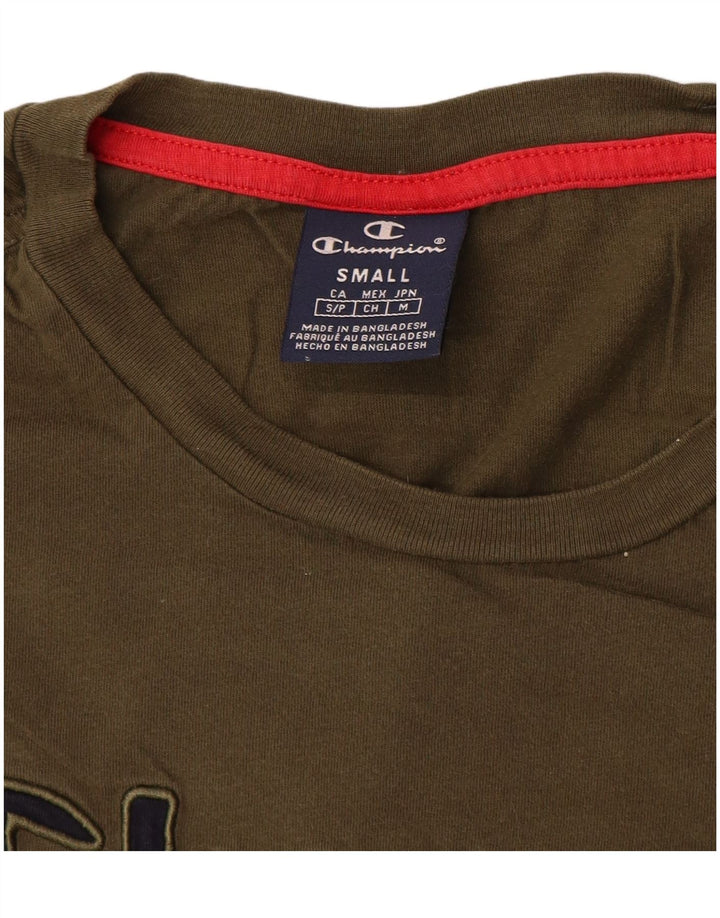 Damska koszulka Champion Oversize z grafiką Top UK 10 Small Khaki