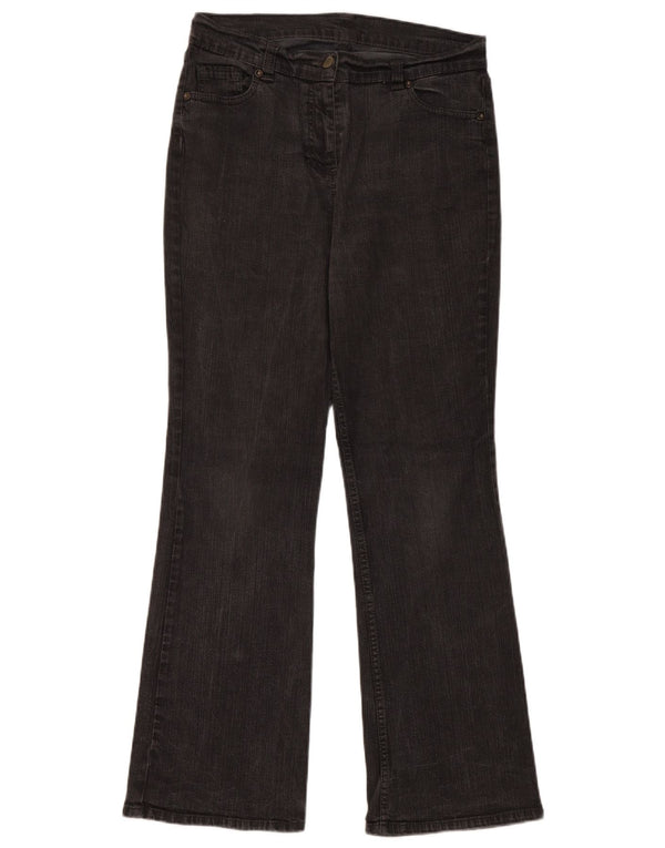 Marks & Spencer Damskie jeansy Bootcut UK 12 Medium W30 L29 Czarna bawełna