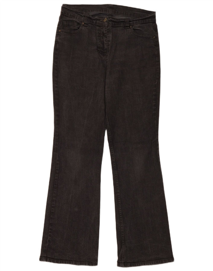 Marks & Spencer Damskie jeansy Bootcut UK 12 Medium W30 L29 Czarna bawełna